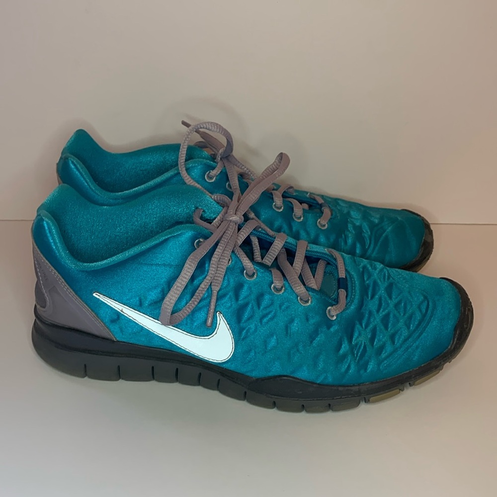 Nike Free TR Fit Women’s Running Jogging Shoes Size 10 Teal Blue